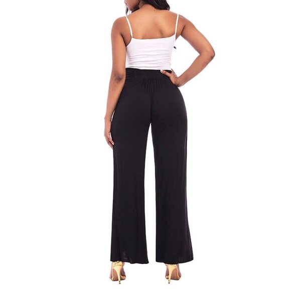 Loose Baggy Wide-Leg Dance Lounge Yoga Pants Ladies Trousers Bottom - Picture 6 of 6